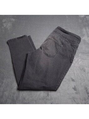 Gloria Vanderbilt Pull-On Straight Leg Jeans 18W Plus Amanda Faded Black